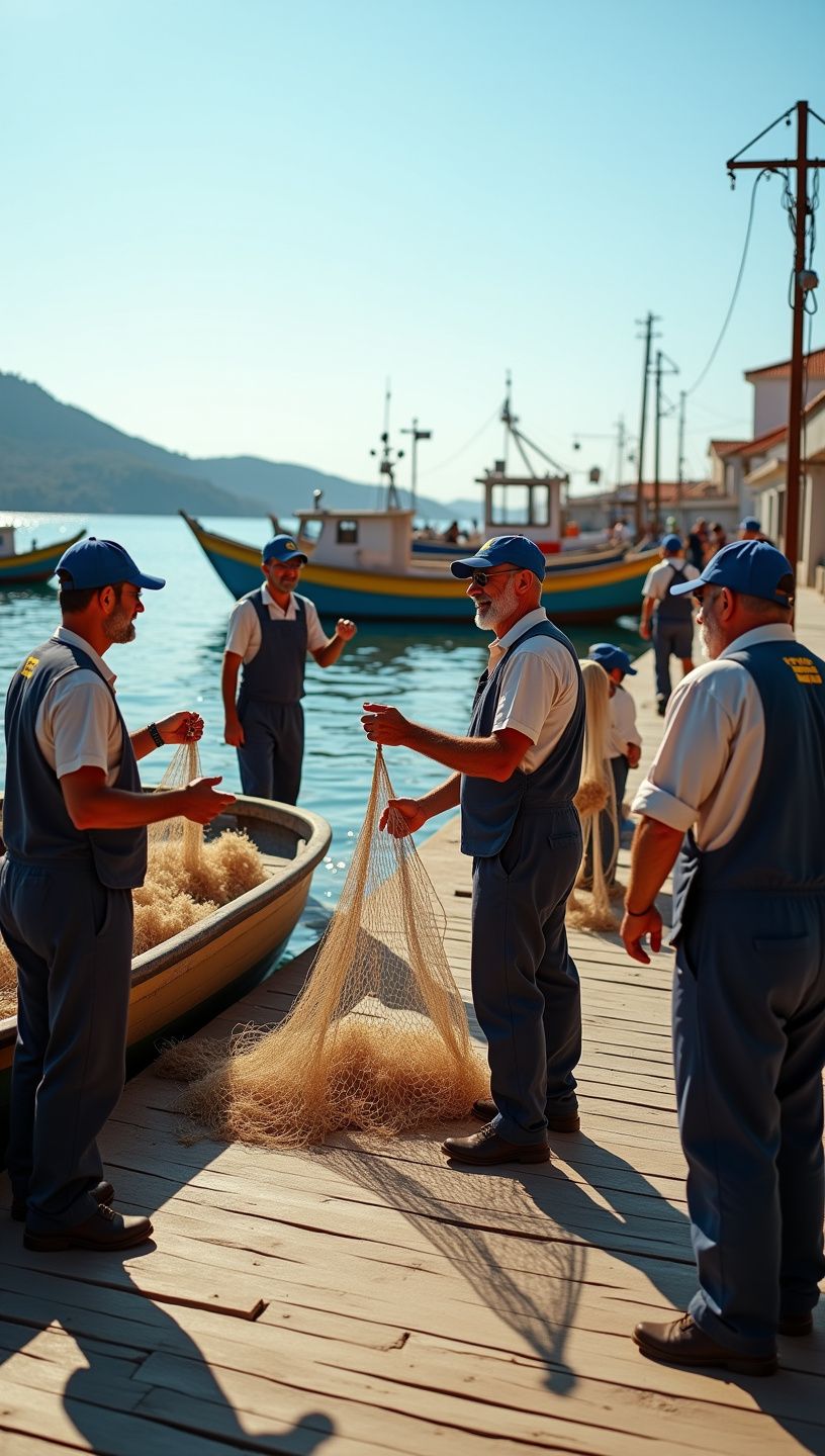 Διαδικασία προετοιμασίας ψαριού με αρωματικά βότανα.
